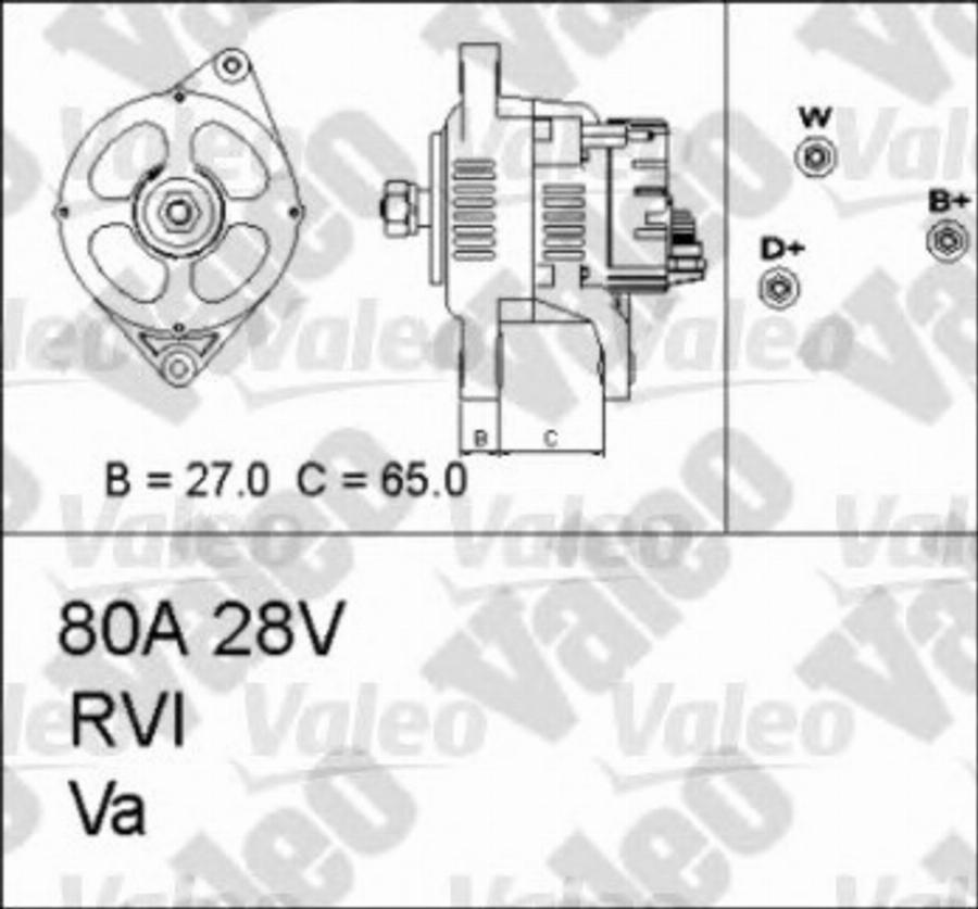 Valeo 437308 - Ģenerators autodraugiem.lv