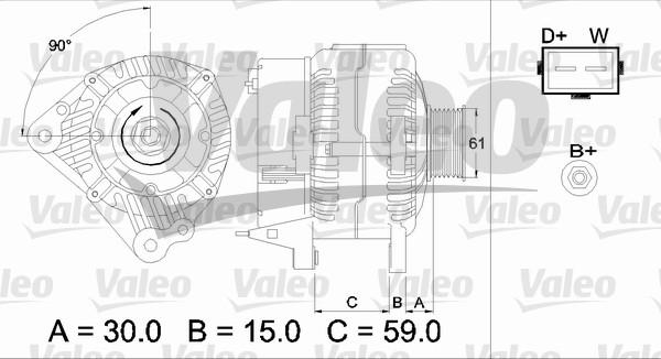 Valeo 437386 - Ģenerators autodraugiem.lv