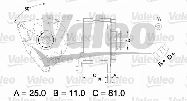 Valeo 437381 - Ģenerators autodraugiem.lv