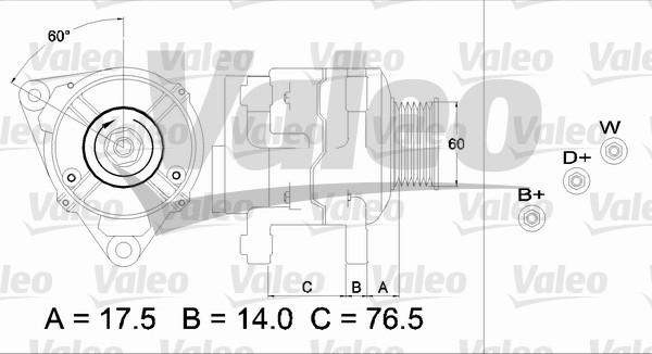 Valeo 437387 - Ģenerators autodraugiem.lv