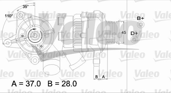 Valeo 437331 - Ģenerators autodraugiem.lv