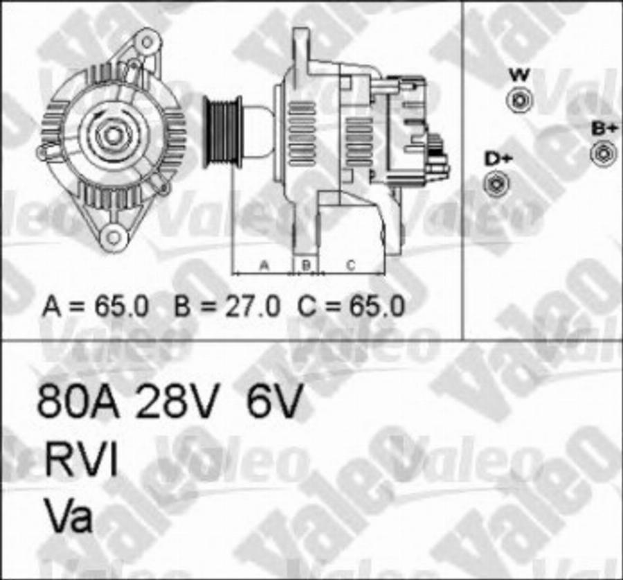 Valeo 437 325 - Ģenerators autodraugiem.lv