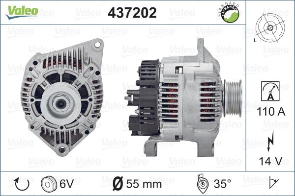 Valeo 437202 - Ģenerators autodraugiem.lv