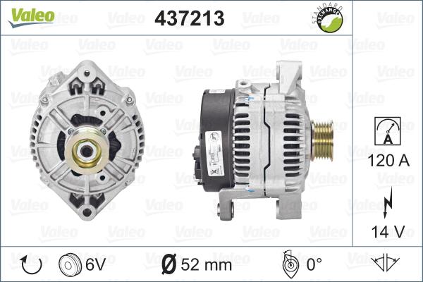 Valeo 437213 - Ģenerators autodraugiem.lv