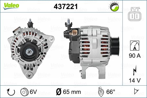 Valeo 437221 - Ģenerators autodraugiem.lv