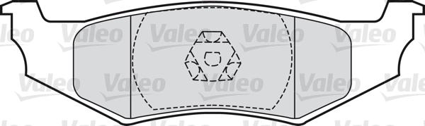 Valeo 598544 - Bremžu uzliku kompl., Disku bremzes autodraugiem.lv