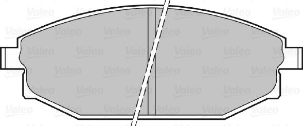 Valeo 598504 - Bremžu uzliku kompl., Disku bremzes autodraugiem.lv