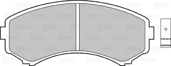 Valeo 598515 - Bremžu uzliku kompl., Disku bremzes autodraugiem.lv