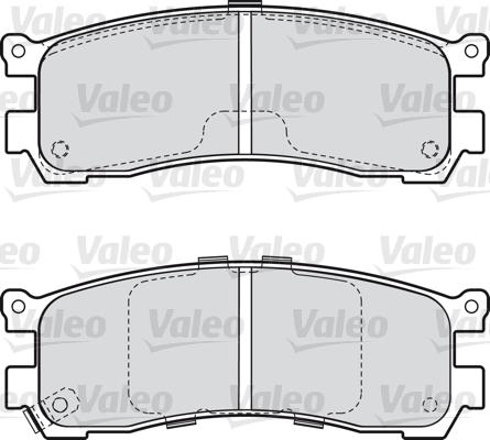 Valeo 598516 - Bremžu uzliku kompl., Disku bremzes autodraugiem.lv