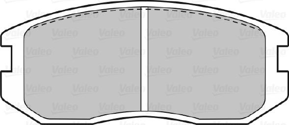 Valeo 598626 - Bremžu uzliku kompl., Disku bremzes autodraugiem.lv