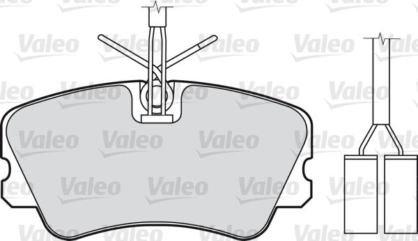 Valeo 598289 - Bremžu uzliku kompl., Disku bremzes autodraugiem.lv