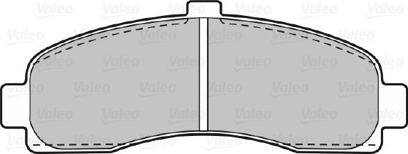 Valeo 598014 - Bremžu uzliku kompl., Disku bremzes autodraugiem.lv