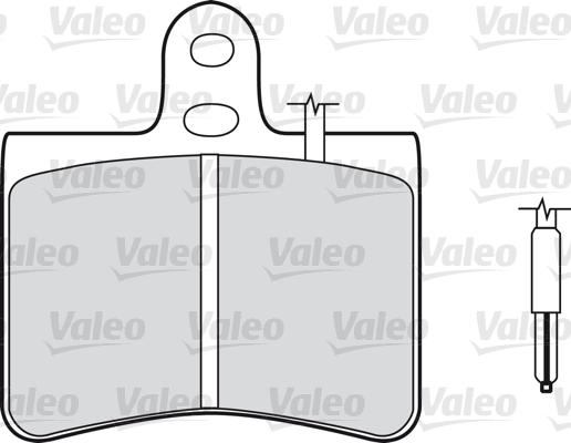 Valeo 598145 - Bremžu uzliku kompl., Disku bremzes autodraugiem.lv