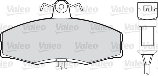 Valeo 598169 - Bremžu uzliku kompl., Disku bremzes autodraugiem.lv