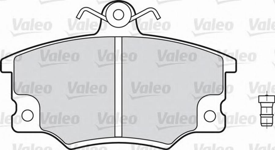 Valeo 598101 - Bremžu uzliku kompl., Disku bremzes autodraugiem.lv