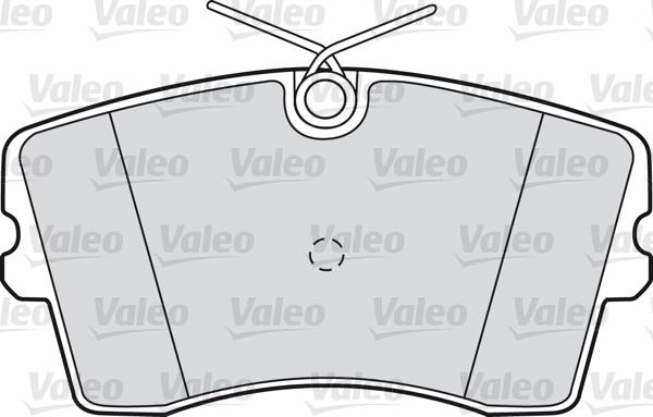 Valeo 598186 - Bremžu uzliku kompl., Disku bremzes autodraugiem.lv