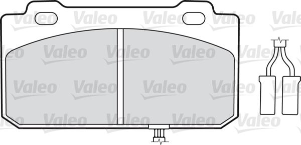 Valeo 598130 - Bremžu uzliku kompl., Disku bremzes autodraugiem.lv