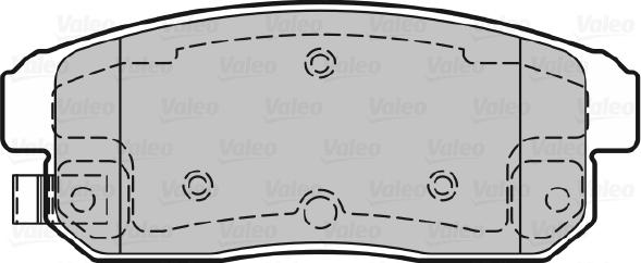 Valeo 598869 - Bremžu uzliku kompl., Disku bremzes autodraugiem.lv