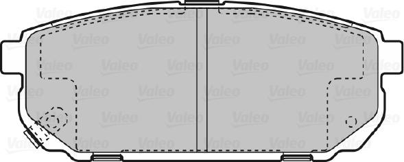 Valeo 598823 - Bremžu uzliku kompl., Disku bremzes autodraugiem.lv