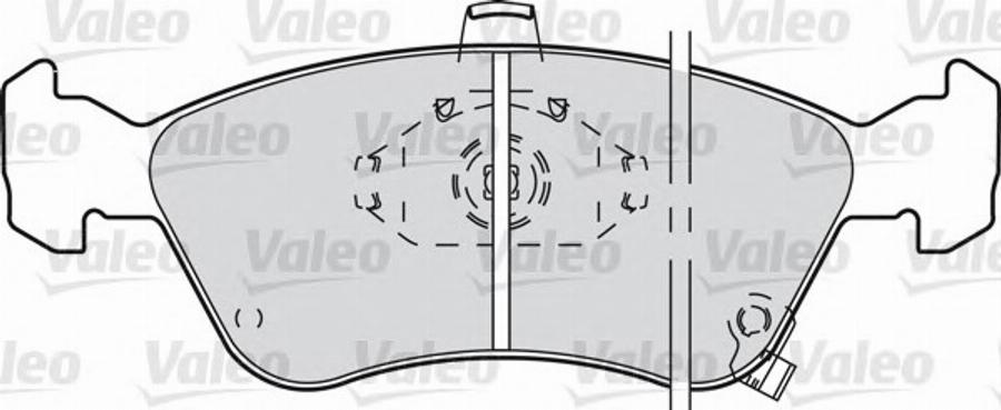 Valeo 598307 - Bremžu uzliku kompl., Disku bremzes autodraugiem.lv