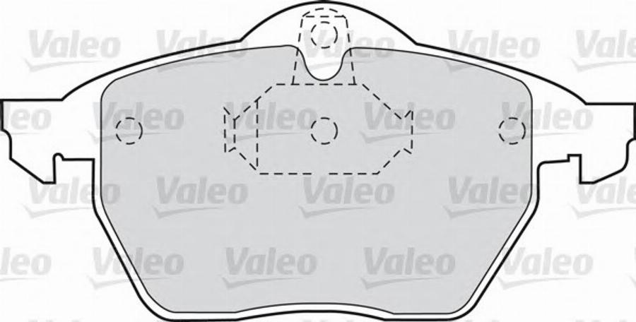 Valeo 598321 - Bremžu uzliku kompl., Disku bremzes autodraugiem.lv