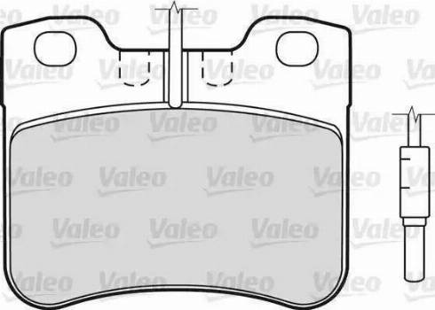 Valeo 598287 - Bremžu uzliku kompl., Disku bremzes autodraugiem.lv