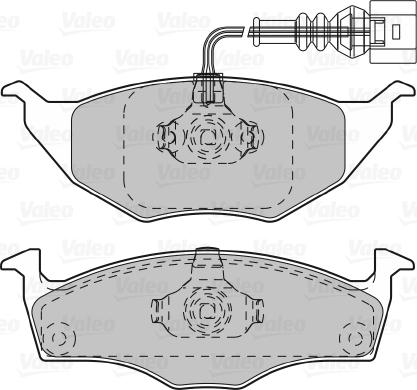 Valeo 598734 - Bremžu uzliku kompl., Disku bremzes autodraugiem.lv