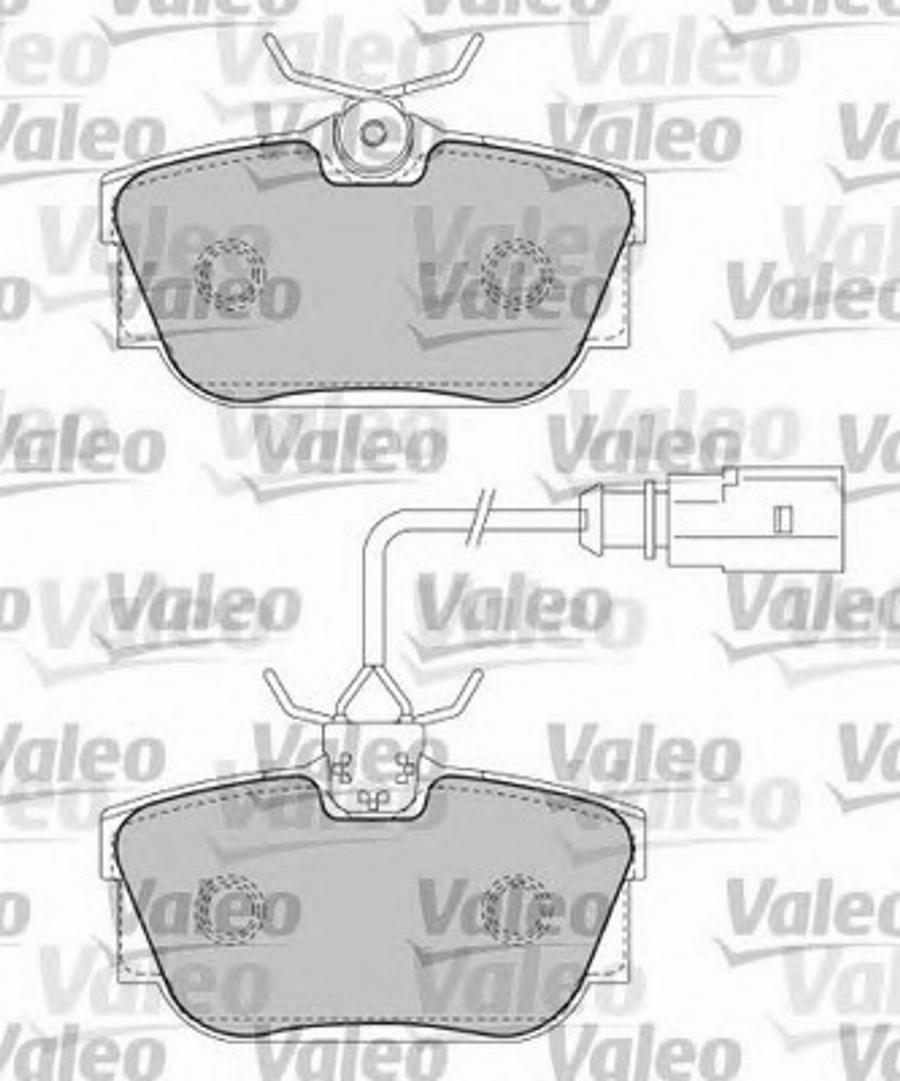 Valeo 597436 - Bremžu uzliku kompl., Disku bremzes autodraugiem.lv