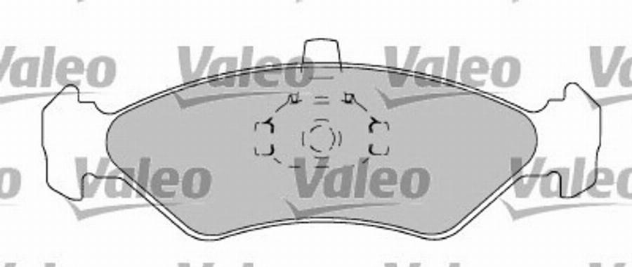 Valeo 597567 - Bremžu uzliku kompl., Disku bremzes autodraugiem.lv