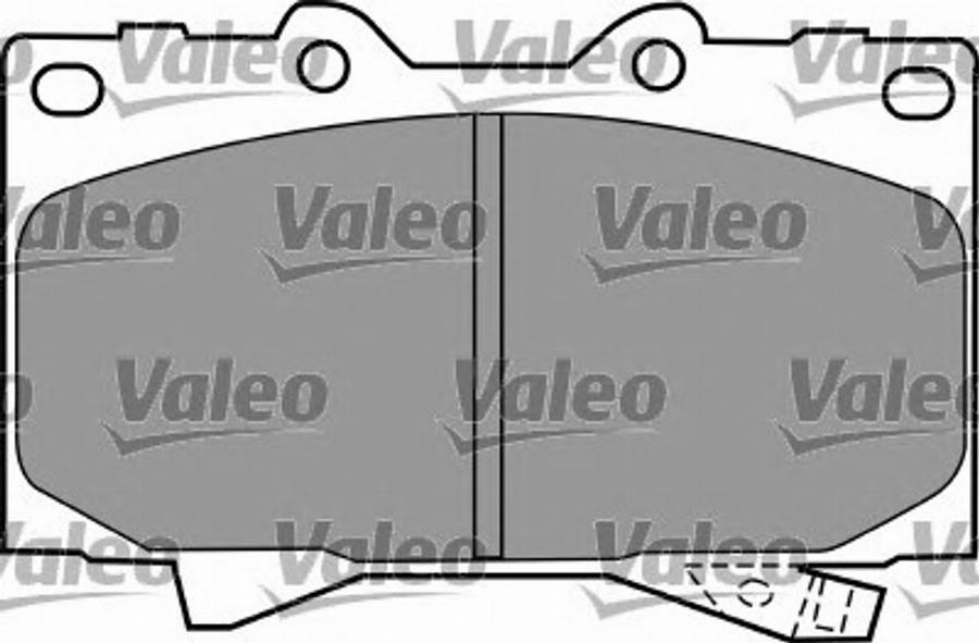 Valeo 597512 - Bremžu uzliku kompl., Disku bremzes autodraugiem.lv