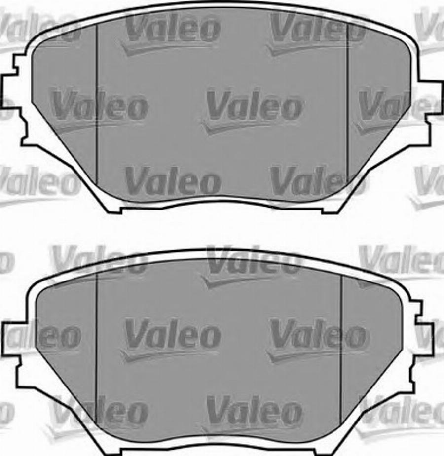 Valeo 597517 - Bremžu uzliku kompl., Disku bremzes autodraugiem.lv