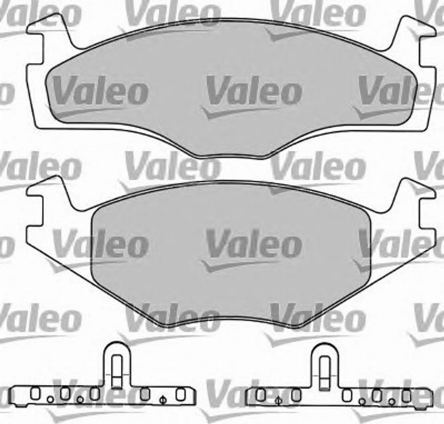 Valeo 597046 - Bremžu uzliku kompl., Disku bremzes autodraugiem.lv