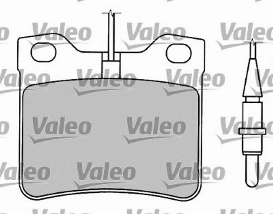 Valeo 597243 - Bremžu uzliku kompl., Disku bremzes autodraugiem.lv