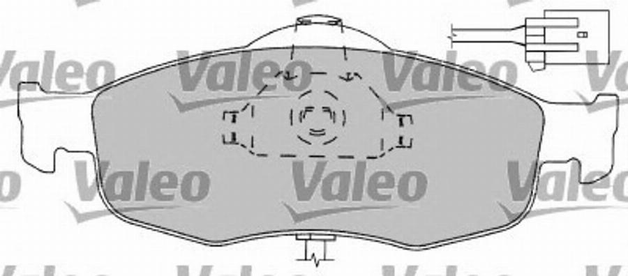 Valeo 597170 - Bremžu uzliku kompl., Disku bremzes autodraugiem.lv