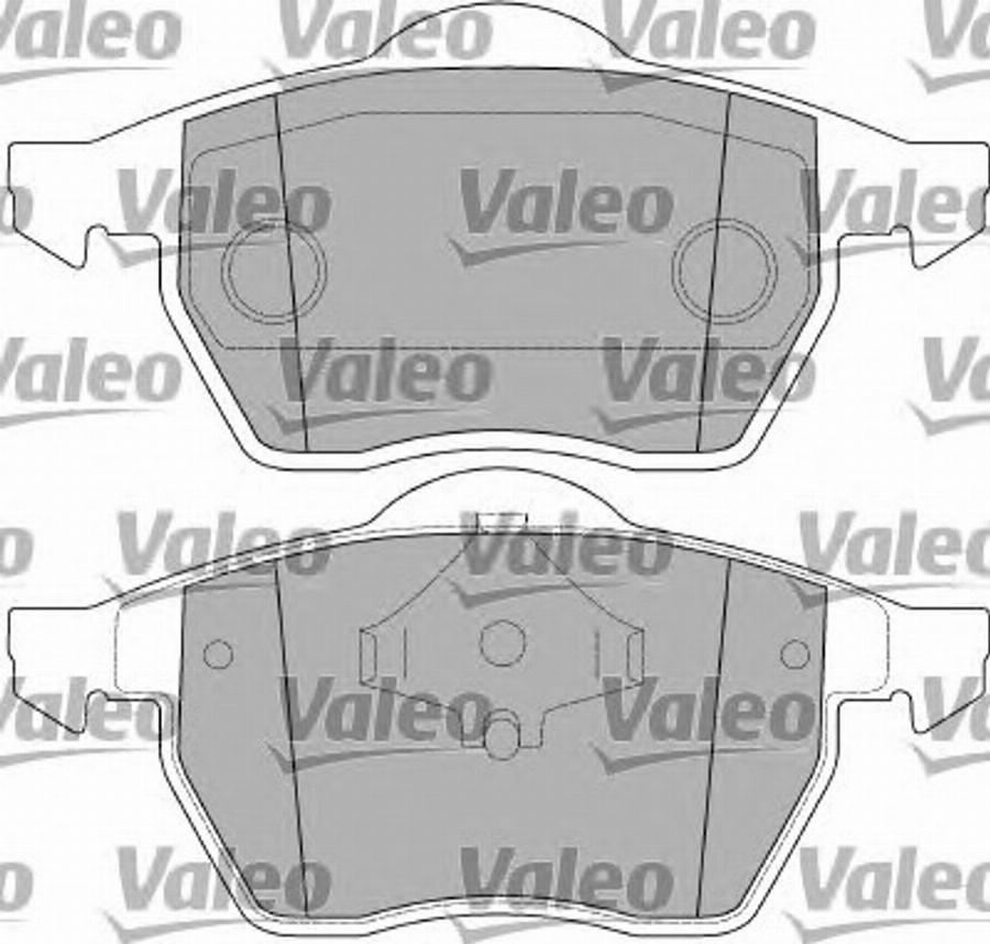 Valeo 597393 - Bremžu uzliku kompl., Disku bremzes autodraugiem.lv