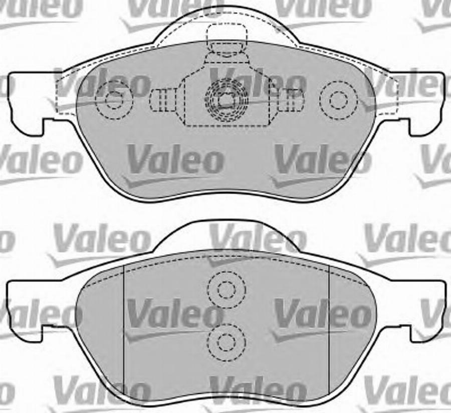 Valeo 597353 - Bremžu uzliku kompl., Disku bremzes autodraugiem.lv