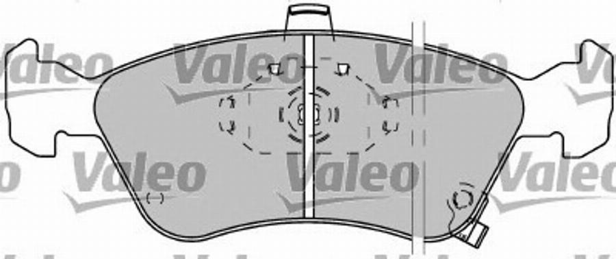 Valeo 597304 - Bremžu uzliku kompl., Disku bremzes autodraugiem.lv