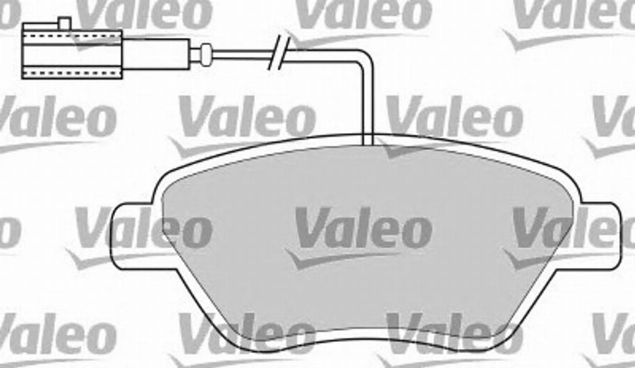 Valeo 597370 - Bremžu uzliku kompl., Disku bremzes autodraugiem.lv