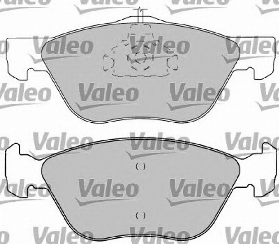 Valeo 597217 - Bremžu uzliku kompl., Disku bremzes autodraugiem.lv