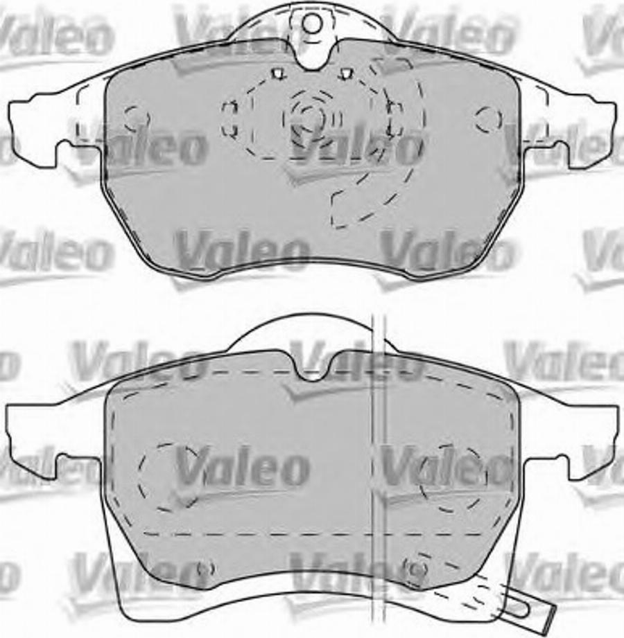 Valeo 540945 - Bremžu uzliku kompl., Disku bremzes autodraugiem.lv