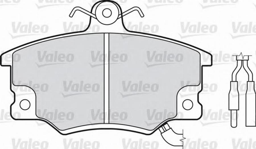 Valeo 540 483 - Bremžu uzliku kompl., Disku bremzes autodraugiem.lv