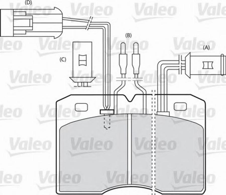 Valeo 551032 - Bremžu uzliku kompl., Disku bremzes autodraugiem.lv