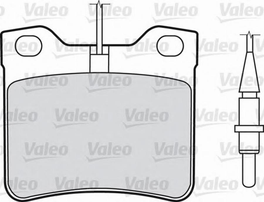 Valeo 540 429 - Bremžu uzliku kompl., Disku bremzes autodraugiem.lv