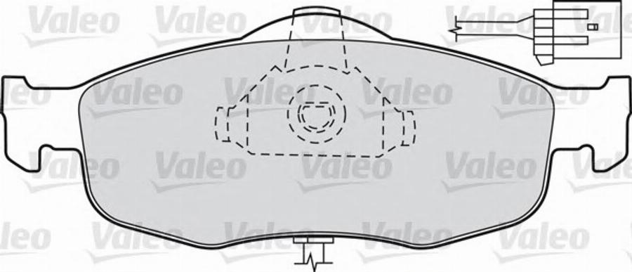 Valeo 540 555 - Bremžu uzliku kompl., Disku bremzes autodraugiem.lv