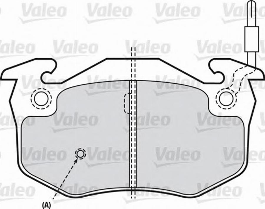 Valeo 540144 - Bremžu uzliku kompl., Disku bremzes autodraugiem.lv