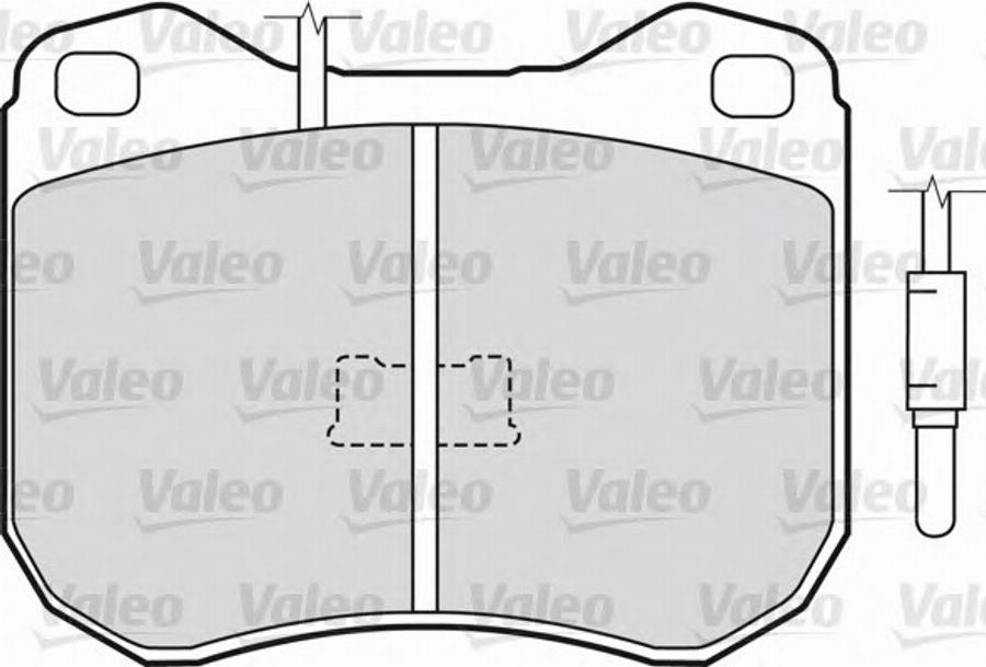 Valeo 540305 - Bremžu uzliku kompl., Disku bremzes autodraugiem.lv