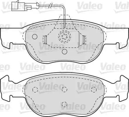 Valeo 540749 - Bremžu uzliku kompl., Disku bremzes autodraugiem.lv