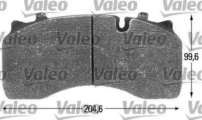 Valeo 541697 - Bremžu uzliku kompl., Disku bremzes autodraugiem.lv