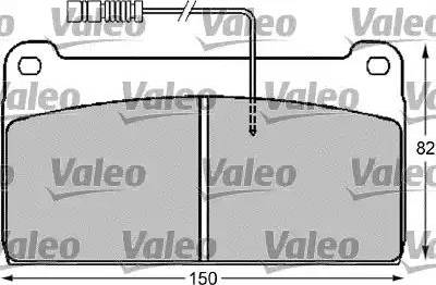 Valeo 541710 - Bremžu uzliku kompl., Disku bremzes autodraugiem.lv