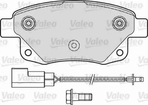 Valeo 541736 - Bremžu uzliku kompl., Disku bremzes autodraugiem.lv